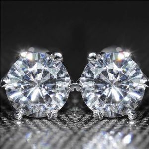💖 Hypoallergenic Stainless Steel Cubic Zirconia Earrings 10mm NEW